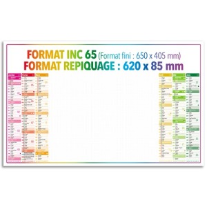 Calendrier personnalisable bancaire 4 saisons effaçable