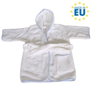 Peignoir personnalisable bébé en maille éponge