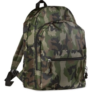 Sac à dos randonnée publicitaire camouflage en polyester 600D
