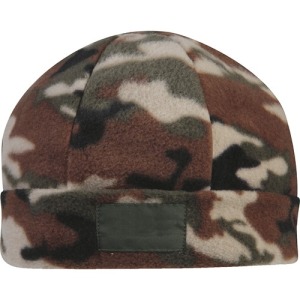 Bonnet personnalisé camouflage en fibre polaire 220g/m²