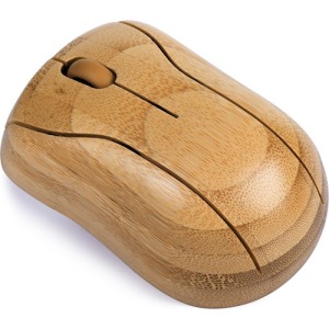 Souris optique personnalisée wireless en bambou