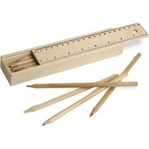 ETUI 12 CRAYONS EN BOIS DE COULEUR