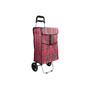 Chariot de courses avec logo 92 x 34 x 27 cm chèque