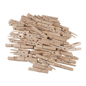 pince à linge personnalisée bois, 72 mm, 100 pièces