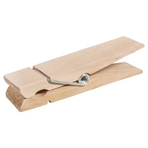 Pince à linge promotionnelle en bois XL, FSC 100%, 1 pièce