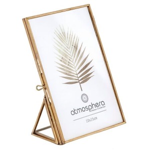 cadre photo personnalisable metal apolline 15x10, doré