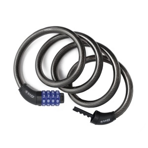 Antivol promotionnel spiralé pour vélo 12 x 1200 mm avec cadena