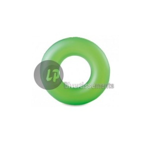 Bouée gonflable personnalisée géante couleur unie verte 91cm