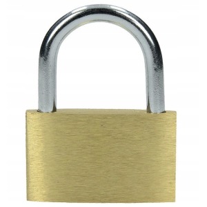 Cadenas avec logo en laiton Cadenas lob de 60mm