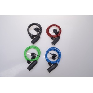 Câble d'acier antivol publicitaire spiralé 120/5