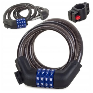 Antivol personnalisable pour vélo, moteur, fermoir, câble code