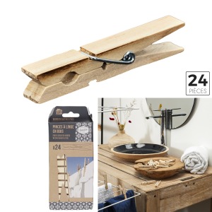 Pince à linge promotionnelle bois x24