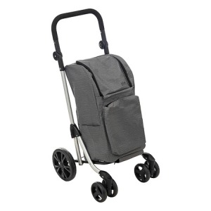chariot publicitaire 4roues, gris