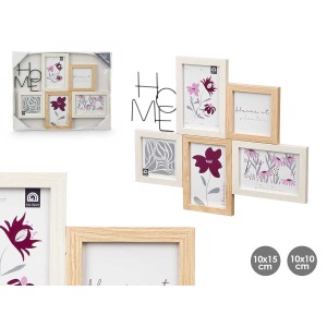cadre photo personnalisable multiple 10x10cm et 10x15cm avec lettr