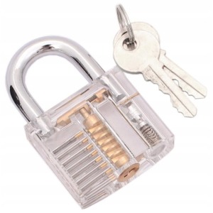 Cadenas promotionnel à empiècement transparent 50mm, anti-effraction