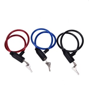 Câble antivol publicitaire pour bicyclette, serrure à clé, long