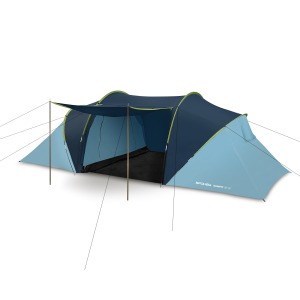 Tente pour quatre personnes avec deux chambres sép