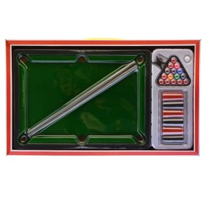 Table de billard promotionnel 46,5 x 28 cm, coffret Ts0310, 1 p