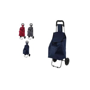 Chariot de courses personnalisable textile à roulettes 33 litres C