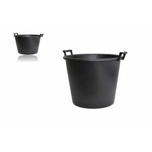 Seau rond publicitaire avec poignées 70 litres noir