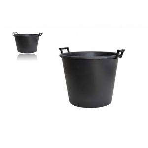 Seau rond publicitaire avec poignées 90 litres noir