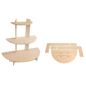 Vitrinepresentator met 3 niveaus