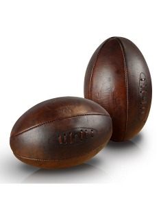 Ballon De Rugby Numéro 9 PVC Haute Élasticité - Blanc - Matchs & Entraînements