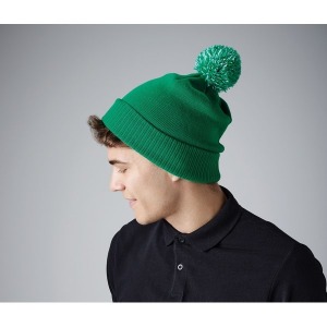 Bonnet publicitaire avec pompon
