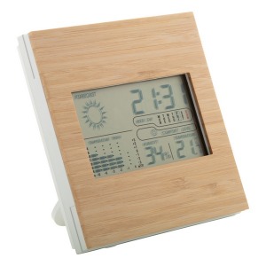 Boocast Station météo e promotionnelle en bambou