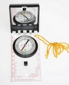 Boussole publicitaire avec miroir 120 x 65 mm ø 55 mm