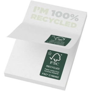 Mémos autocollants recyclés 50 x 75 mm Sticky-Mate®