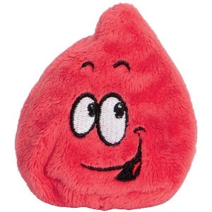 Peluche publicitaire goutte rouge - MBW