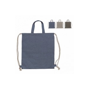 Sac cordelettes en coton recyclé 38x42cm