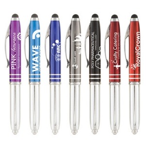 Stylo publicitaire Brando Brillant Stylet Gravure Laser 360