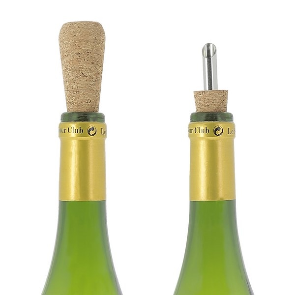 Incutex 15x Bouchon Verseur et 1x Brosse de Nettoyage, Becs Verseurs avec Clapet, Verseur Réutilisable pour Bouteilles de Vin, d'huile, de Liqueur, de Vinaigre