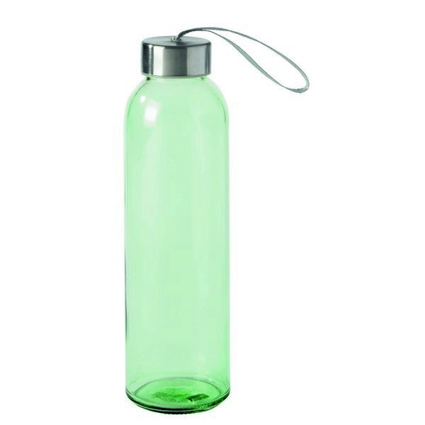 Botella agua de cristal con tapón de acero inoxidable sin BPA 650ml  PERSONALIZABLE, botella agua cristal 