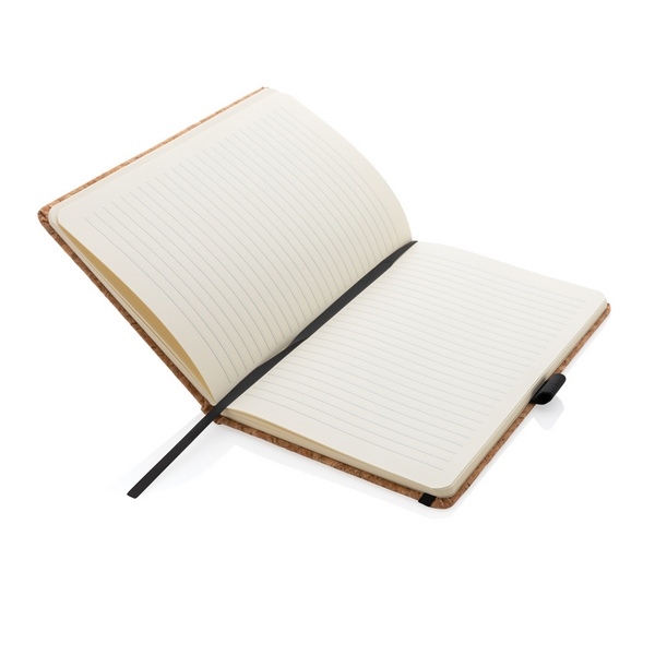 Bloc-notes ligné - Grand format - Couverture rigide noire - Bloc note