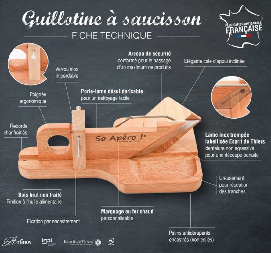 La clásica guillotina para salchichas personalizable, Guillotinas y  cortadoras de salchichas, Accesorios de cocina