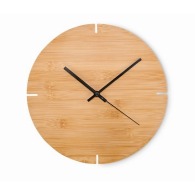 ESFERE Reloj de pared redondo de bambú