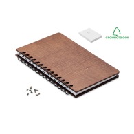 A5 notebook with seeds