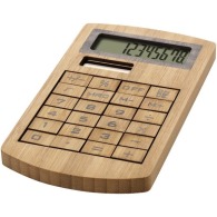 Calculatrice personnalisable en bambou Eugene