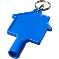 Clé de compteur en forme de maison avec porte-clés