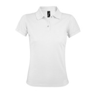 Polo-Shirt für Frauen aus Polycotton - PRIME WOMEN (Weiß - 3XL)