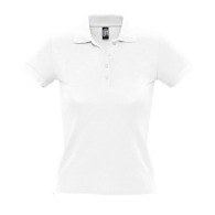 Polo-Shirt für Frauen - PEOPLE (Weiß - 3XL)