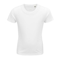 PIONEER KIDS - Tee-shirt enfant jersey col rond ajusté - Blanc