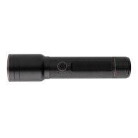 Torche promotionnelle robuste rechargeable par USB en aluminium recyclé RCS