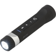 Torche LED en ABS munie d'une enceinte et d'un chargeur