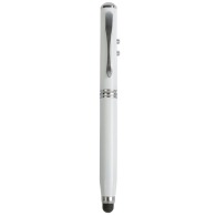 Stylo en métal 3 en 1 avec stilet écran/Lampe/pointeur laser personnalisable