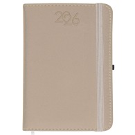 Agenda journalier 2026, couverture rigide en PU thermocollé avec piqûres sur les bords