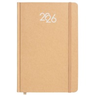 Agenda hebdomadaire 2026 avec couverture cartonnée